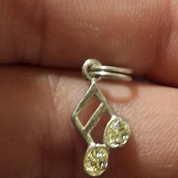 Silver Music Note Pendant 925. - Picture 5 of 8